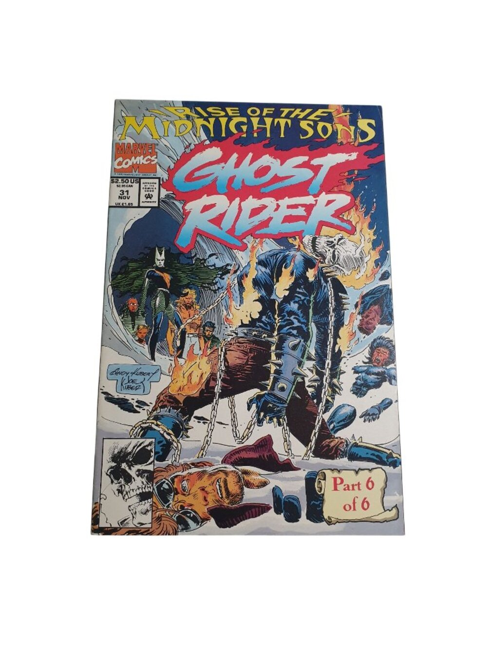 Ghost Rider 31 Nov 1992 Comic Book Collector Bagged Boarded Vintage Gift